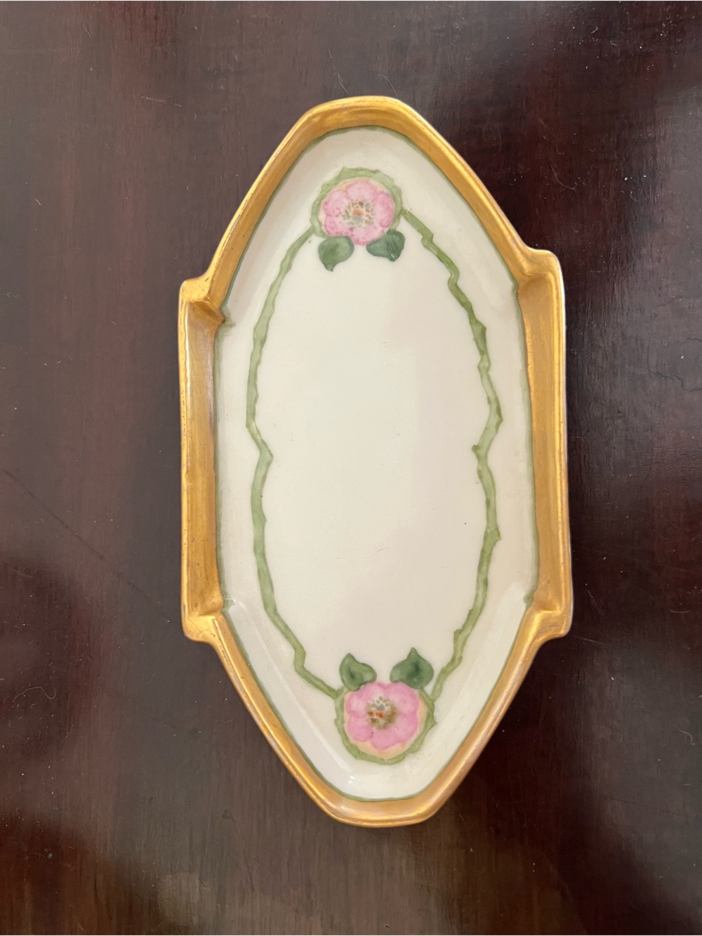 Antique Art Deco Porcelain Vanity Tray